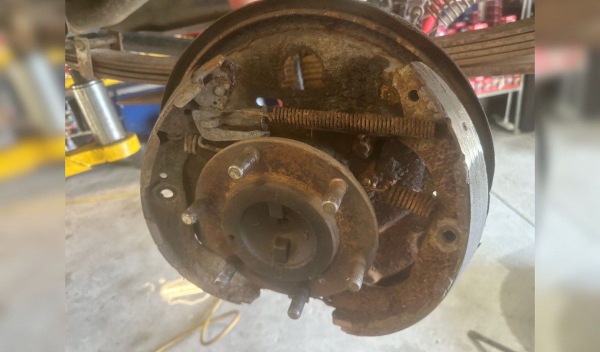 Rusted brake